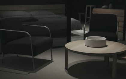 picture of a furniture in dark